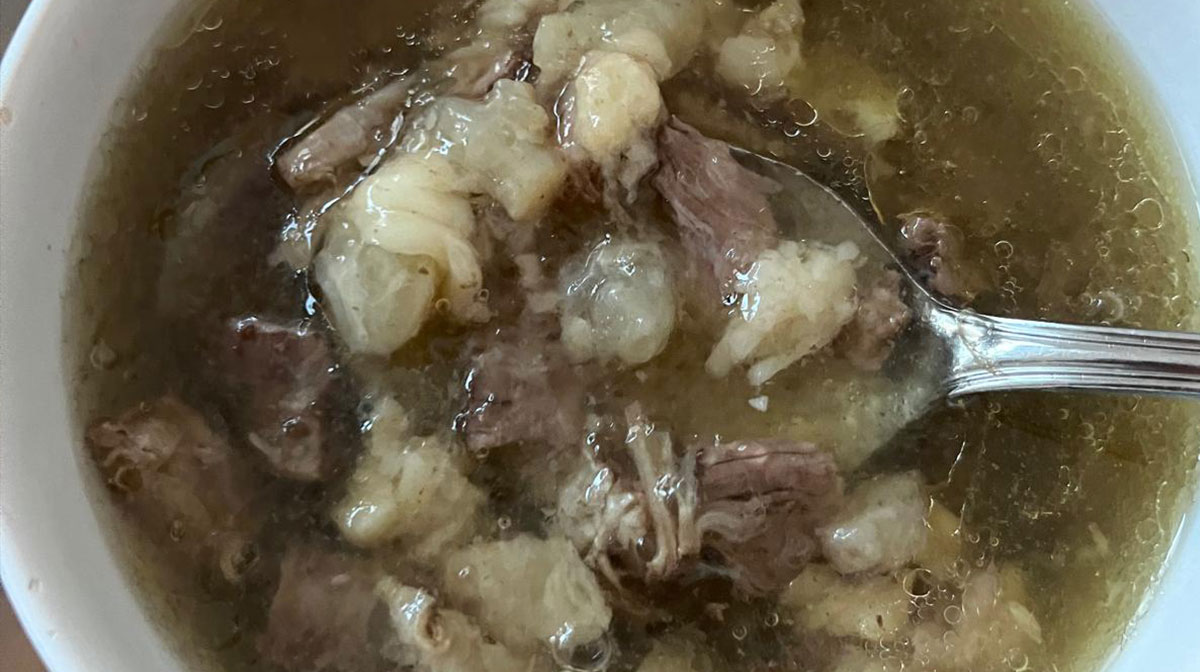 caldo huesos casero